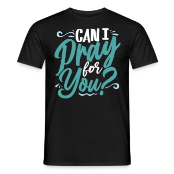 Bibelvers, Christlicher Gott, Gebetspsalm - Männer T-Shirt - Schwarz - Vorne - AI Model Male 178 light (178cm)