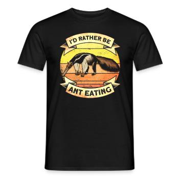 Fourmilière Anteater Wildlife - T-shirt homme - noir - Devant - AI Model Male 178 light (178cm)