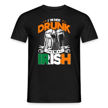 Ireland Beer Irish Gift - Men's T-Shirt - black - Front - AI Model Male 178 light (178cm)