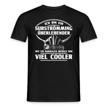 Surströmming Challenge Stinke Hering Surströmming - Männer T-Shirt - Schwarz - Vorne - AI Model Male 178 light (178cm)