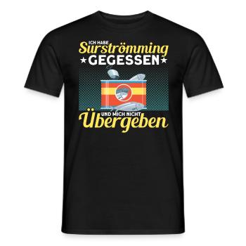 Schweden Surströmming Surströmming Challenge - Männer T-Shirt - Schwarz - Vorne - AI Model Male 178 light (178cm)