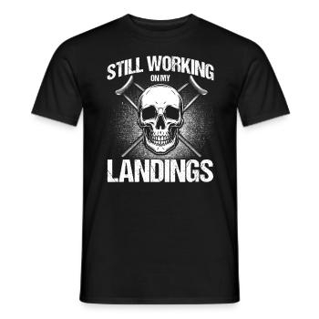 Gute Besserung Knochenbruch Gebrochenes Bein - Männer T-Shirt - Schwarz - Vorne - AI Model Male 178 light (178cm)