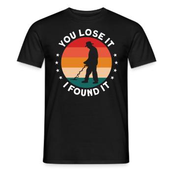 Metalldetektor Sondengänger Sondeln Geschenk - Männer T-Shirt - Schwarz - Vorne - AI Model Male 178 light (178cm)