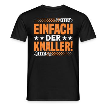 Silvester Feuerwerk Feuerwerker Geschenk - Männer T-Shirt - Schwarz - Vorne - AI Model Male 178 light (178cm)