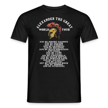 Histoire de la Grèce antique Alexandre le Grand - T-shirt homme - noir - Devant - AI Model Male 178 light (178cm)