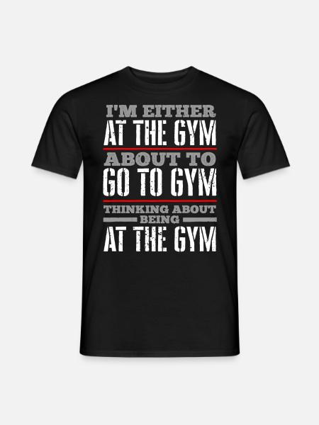Fitness-Fitness-Süchtige - Mænd T-shirt - sort