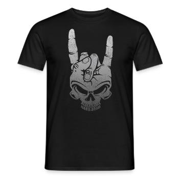 Fan de heavy metal, - T-shirt homme - noir - Devant - AI Model Male 178 light (178cm)
