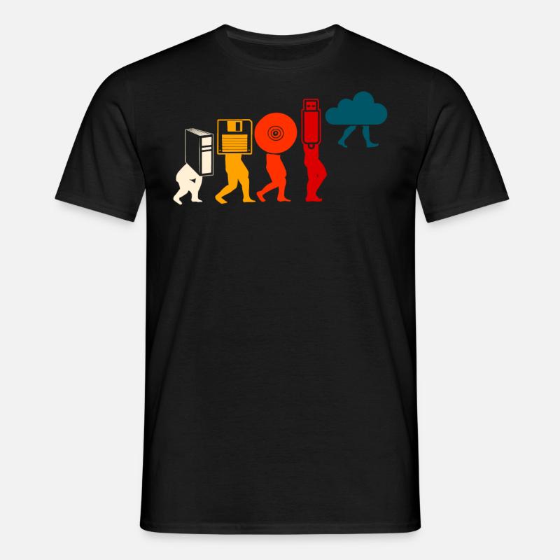 Évolution du programmeur Cloud. - T-shirt Homme - noir