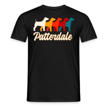 Patterdale, hundeelsker - Mænd T-shirt - sort - Foran - AI Model Male 178 light (178cm)
