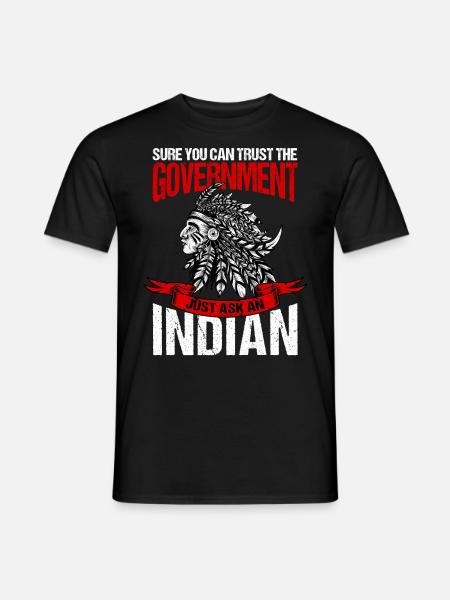 Trust the government - Men's T-Shirt - black