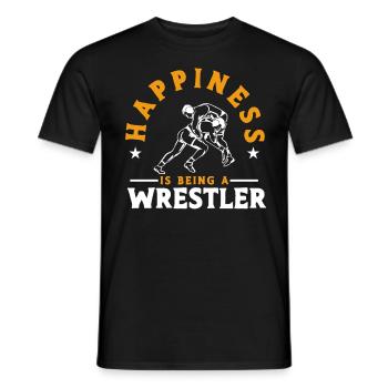 Wrestling Wrestling Trainer Wrestling Gift - Men's T-Shirt - black - Front - AI Model Male 178 light (178cm)
