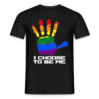 Cool gay identity - Men's T-Shirt - black - Front - AI Model Male 178 light (178cm)