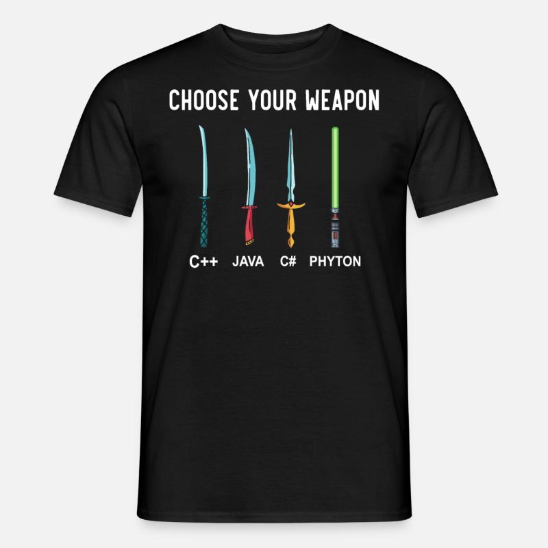 PHYTON PROGRAMMER Programming Encoder Encoding - Men's T-Shirt - black