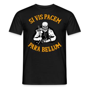 SI VIS Pacem Para Bellum - Men's T-Shirt - black - Front - AI Model Male 178 light (178cm)