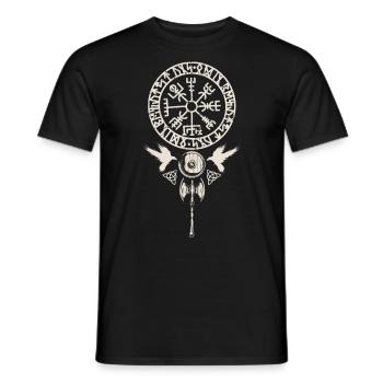 Viking Viking Northern Mythology - NORSE - Men's T-Shirt - black - Front - AI Model Male 178 light (178cm)