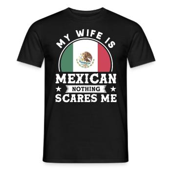 Drapeau mexicain Mexicain Fier Mexicain - T-shirt homme - noir - Devant - AI Model Male 178 light (178cm)