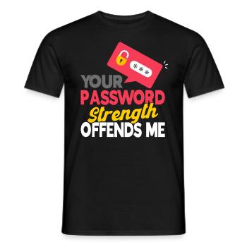 Sécurité informatique Geek Cybersécurité Cadeau - T-shirt homme - noir - Devant - AI Model Male 178 light (178cm)