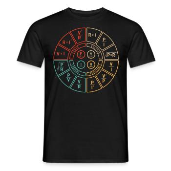 Ohms Loi, Ohm, Physique, Puissance, Watts - T-shirt homme - noir - Devant - AI Model Male 178 light (178cm)