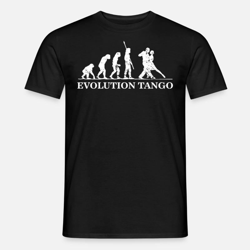 Evolution Von Tango, Tango Tänzerin - Männer T-Shirt - Schwarz