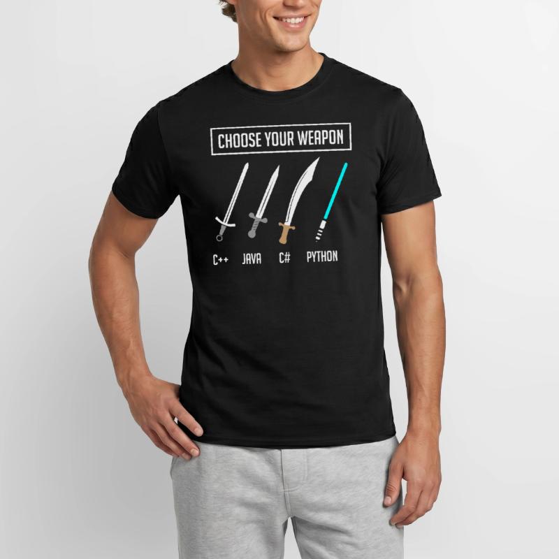 Python-Programmierung, Programmierer Python-Code Männer T-Shirt