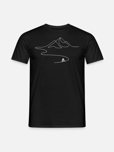 Mountain biking, downhill, cycling - Men's T-Shirt - black