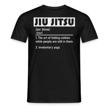 Jiu Jitsu Funny Definition - Men's T-Shirt - black - Front - AI Model Male 178 light (178cm)
