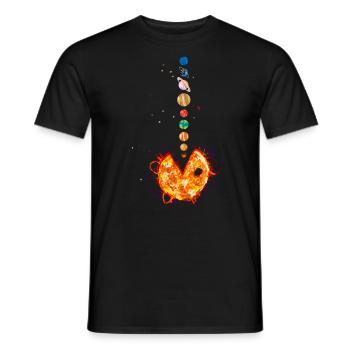 Solar System, Solar Planets, Astrology - Men's T-Shirt - black - Front - AI Model Male 178 light (178cm)