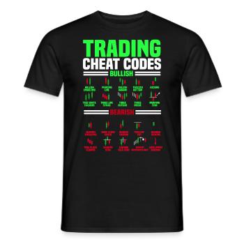 Trading, Trader, Exchange, Crypto - Men's T-Shirt - black - Front - AI Model Male 178 light (178cm)