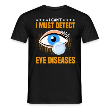 Sehkraft Augenarzt Optometrie Geschenk - Männer T-Shirt - Schwarz - Vorne - AI Model Male 178 light (178cm)