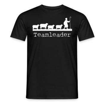 Gestionnaire, Shepherd - T-shirt homme - noir - Devant - AI Model Male 178 light (178cm)