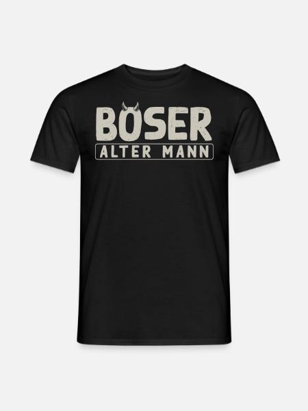 Evil old man, - Men's T-Shirt - black