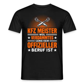Mechaniker KFZ Mechantroniker KFZ Mechaniker - Männer T-Shirt - Schwarz - Vorne - AI Model Male 178 light (178cm)