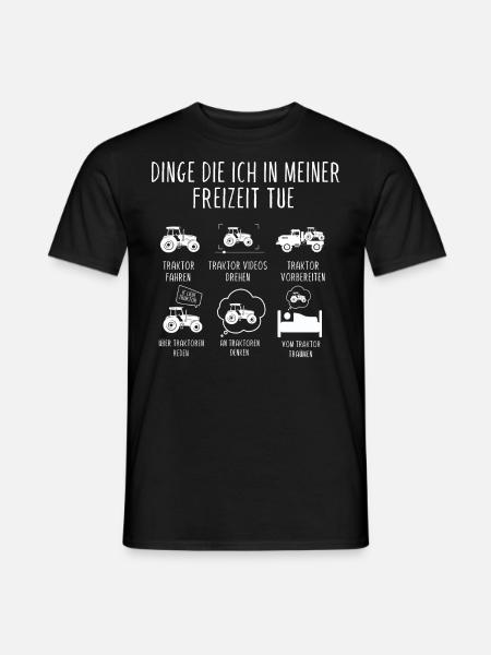 Traktoren, Traktor, Bauer, Landwirt - Männer T-Shirt - Schwarz
