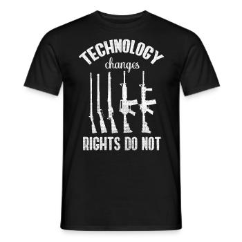 Lovers of ammunition weapons, gun owners - Men's T-Shirt - black - Front - AI Model Male 178 light (178cm)