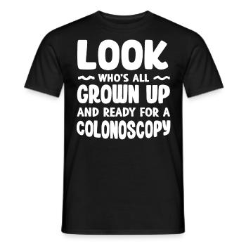 Ready for a colonoscopy - Men's T-Shirt - black - Front - AI Model Male 178 light (178cm)
