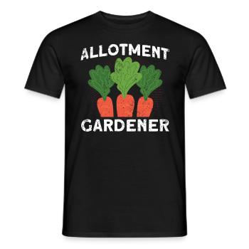 Allotment Gardener Gardening Hobby Gardener Gift - Men's T-Shirt - black - Front - AI Model Male 178 light (178cm)