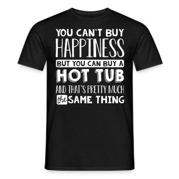 Le tourbillon est le bonheur - T-shirt homme - noir - Devant - AI Model Male 178 light (178cm)