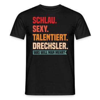 Handwerker Bauspengler Drechsler - Männer T-Shirt - Schwarz - Vorne - AI Model Male 178 light (178cm)