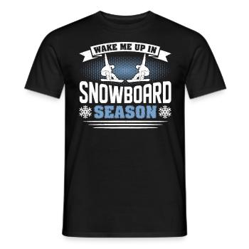 Snowboarder Snowboarden Snowboard - Männer T-Shirt - Schwarz - Vorne - AI Model Male 178 light (178cm)