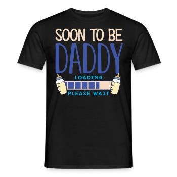 Bientôt papa, père - T-shirt homme - noir - Devant - AI Model Male 178 light (178cm)