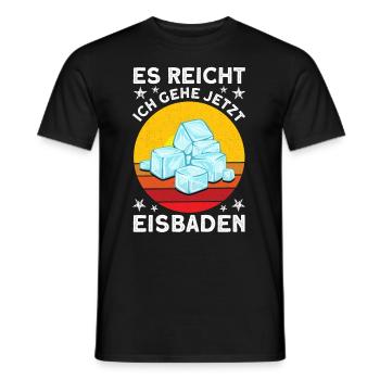 Eisbader Eisbaden Kaltduscher - Männer T-Shirt - Schwarz - Vorne - AI Model Male 178 light (178cm)