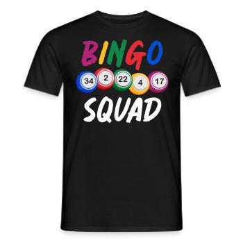 Bingo, Bingo Players, Bingo Squad - Men's T-Shirt - black - Front - AI Model Male 178 light (178cm)