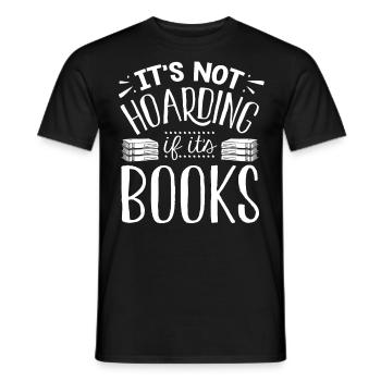 It Does Not Horte That IRF Books Are - Men's T-Shirt - black - Front - AI Model Male 178 light (178cm)
