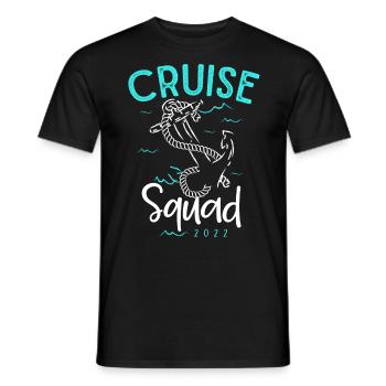 Cruise squad, cruise time, holiday cruise - Men's T-Shirt - black - Front - AI Model Male 178 light (178cm)