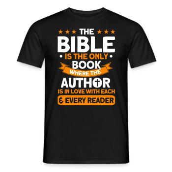 Église étudiante biblique Religieuse - T-shirt homme - noir - Devant - AI Model Male 178 light (178cm)