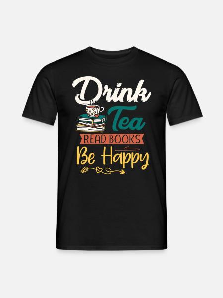 Teeliebhaber, Tee, Teetrinker - Männer T-Shirt - Schwarz