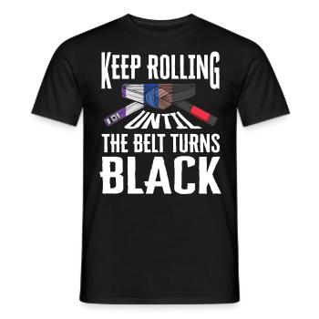 Ceinture noire BJJ - T-shirt homme - noir - Devant - AI Model Male 178 light (178cm)