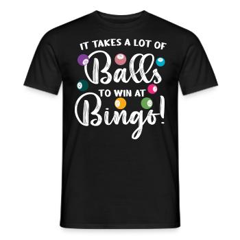 Bingo Players, Bingo, Bingo Balls - Men's T-Shirt - black - Front - AI Model Male 178 light (178cm)