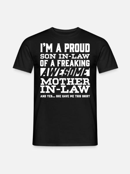 Schwiegersohn Der Schwiegermutter - Mænd T-shirt - sort