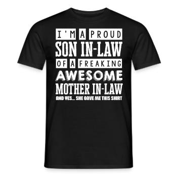 Mother-in-law's son-in-law - Men's T-Shirt - black - Front - AI Model Male 178 light (178cm)